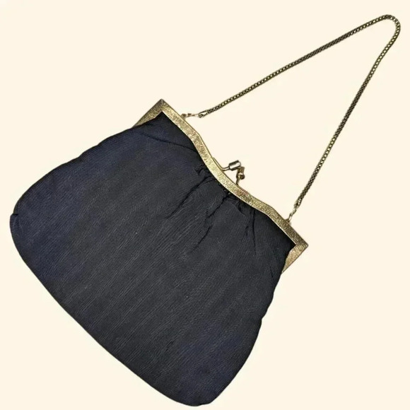 Vintage Navy & Silver Purse - Picture 4 of 6